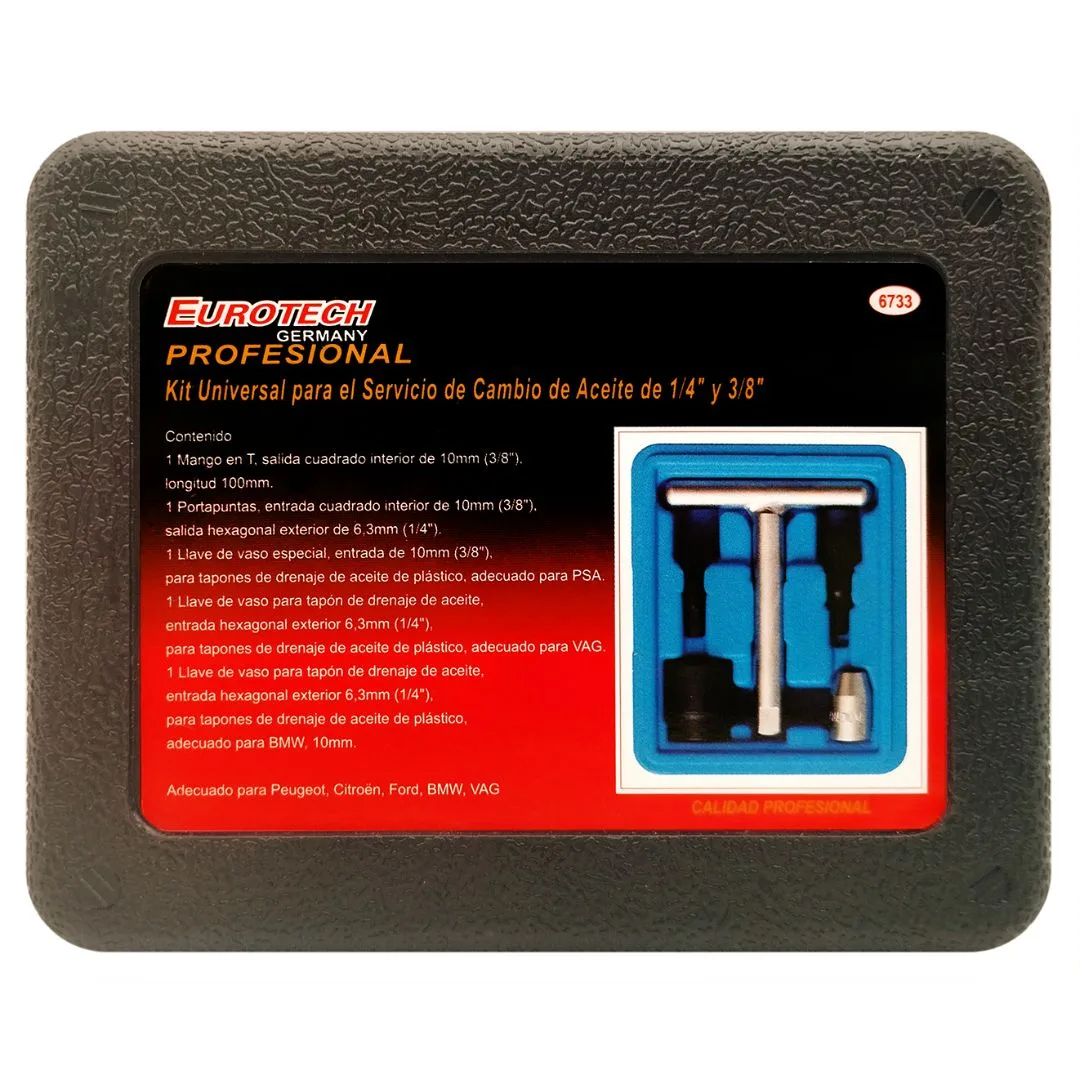 Kit llaves cambio de aceite 1/4″ y 3/8″ - imagen 3
