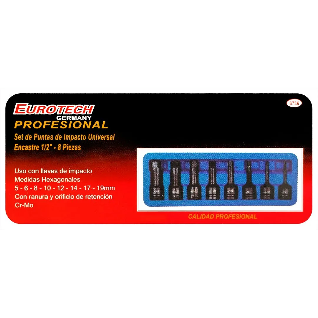 8 puntas impacto allen 5-19 mm – Tubo Enc. 1/2″ - imagen 6