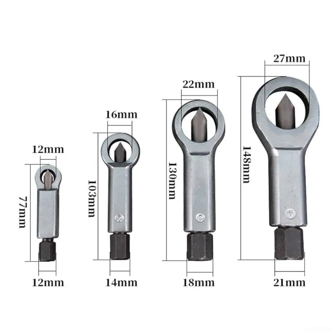 Kit llaves rompe tuercas 9 a 27 mm – 4 pzs. - imagen 3