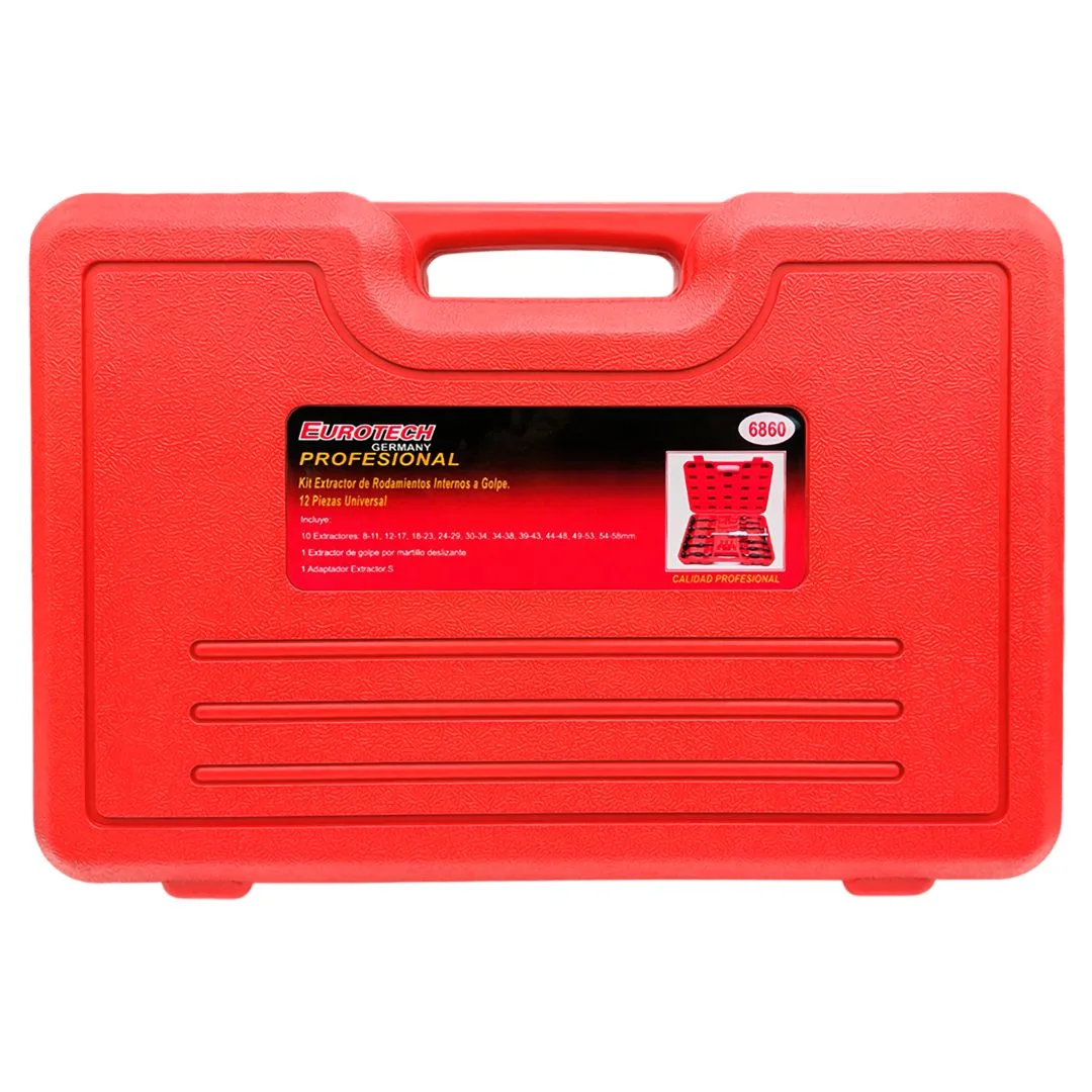 Kit extractor rodamientos internos golpe – 8 a 58 mm – 12 pzs. - imagen 3