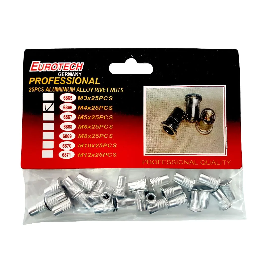 Remaches Roscados aluminio x 25 pcs. | M4