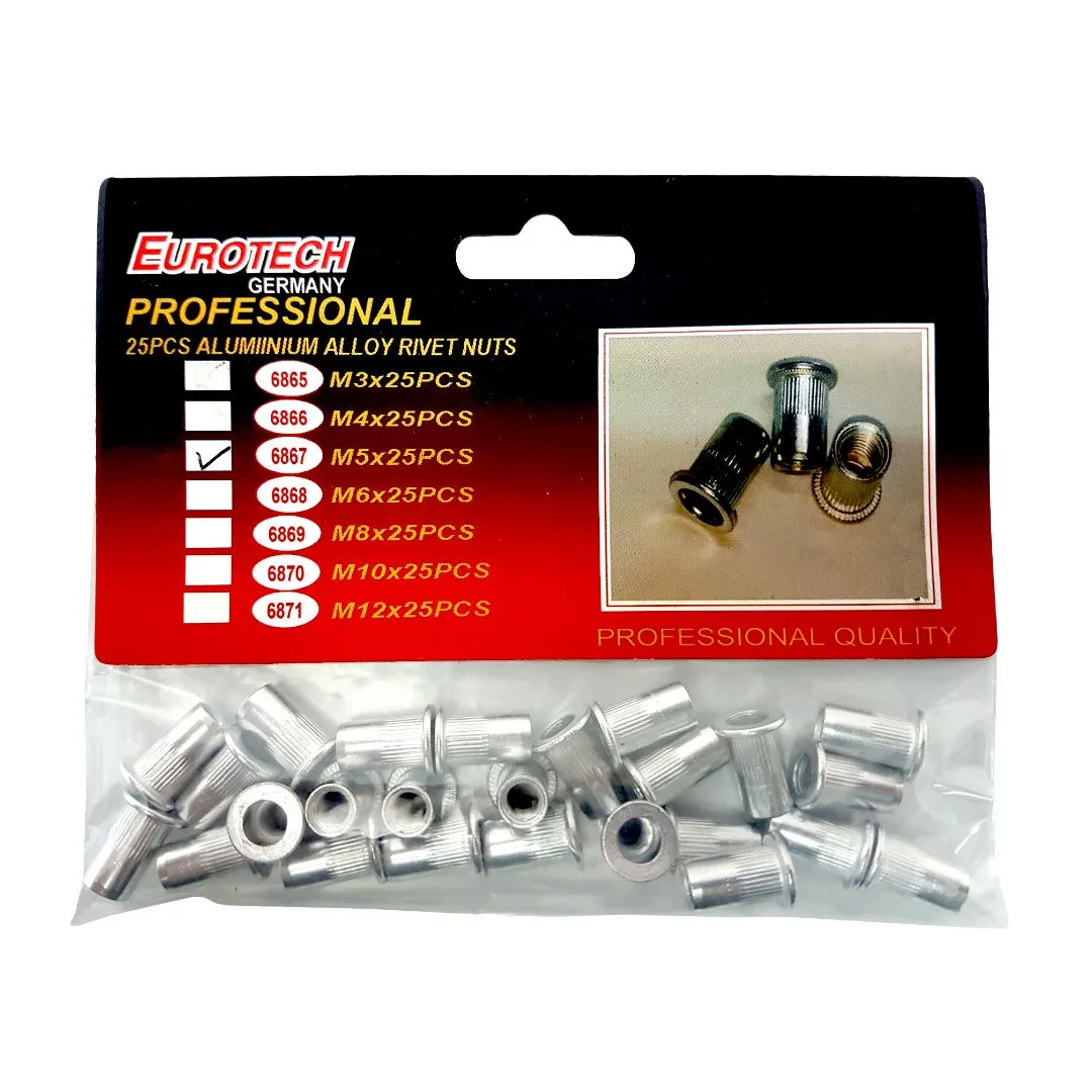 Remaches Roscados aluminio x 25 pcs. | M5