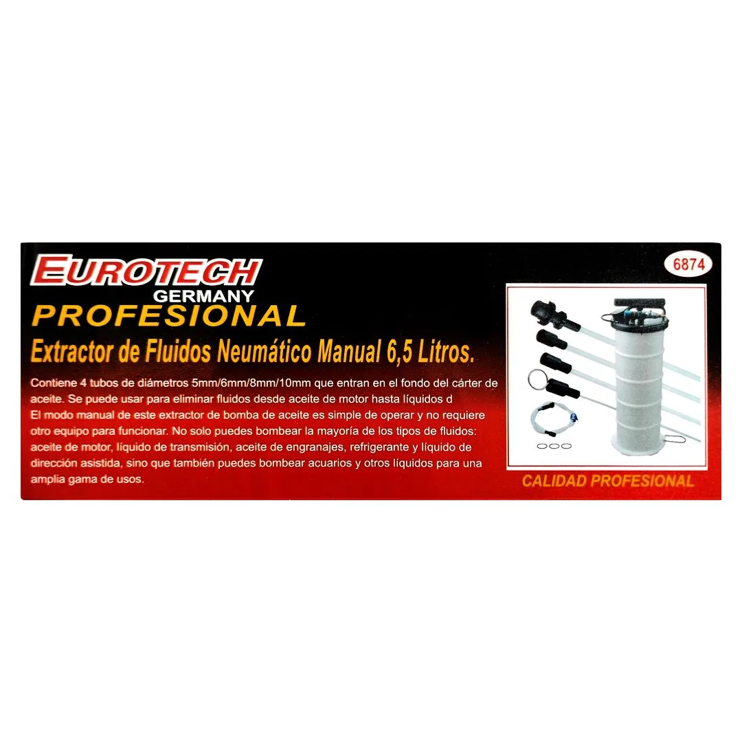 Bomba neumática/manual de succión y llenado – Para aceite y fluidos - imagen 3