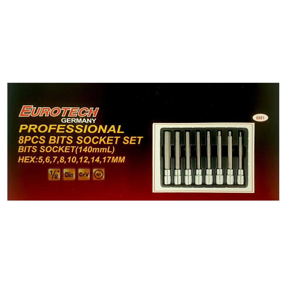 Puntas Allen largas – Encastre 1/2″ – 8 pcs. - imagen 4