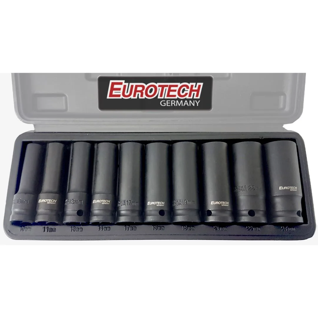 Tubos impacto largos – 10 a 24 mm. – 10 pcs.