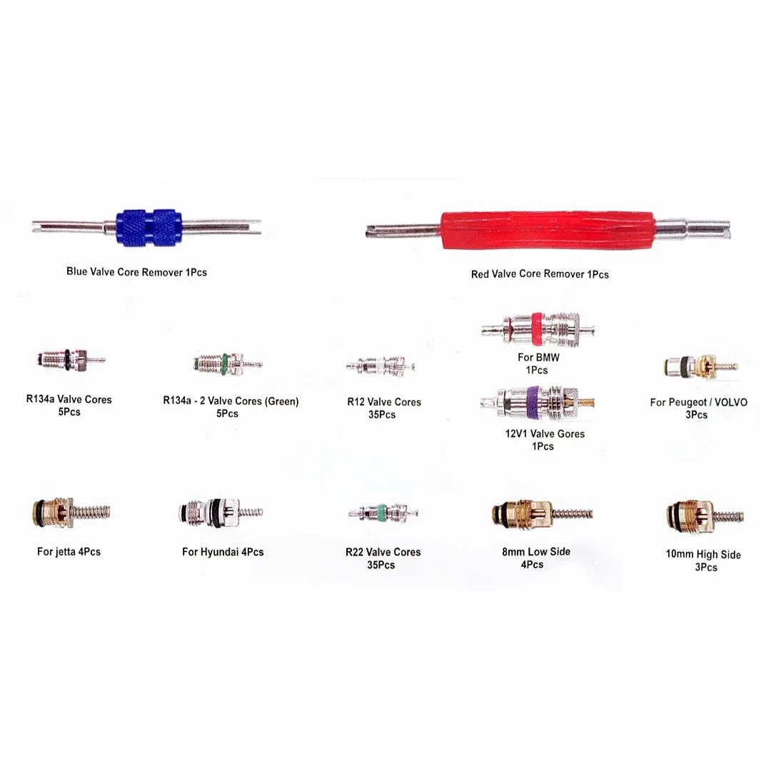 Núcleos de válvula Aire Acondicionado – R134a / R12 – 102 piezas - imagen 3