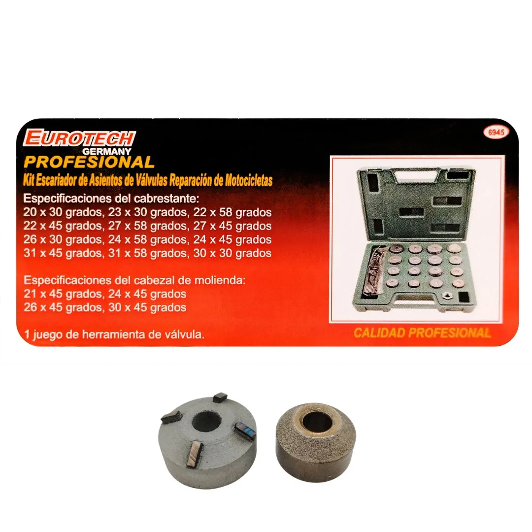 Kit escariador asiento válvulas motocicletas - imagen 3
