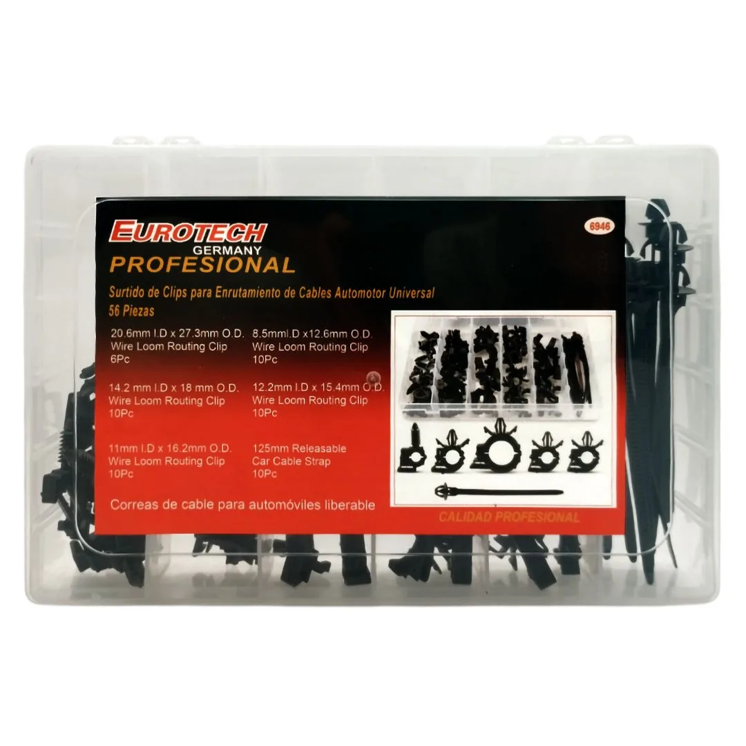 Clips enrutamiento pasa cables – surtido 56 pcs. - imagen 3