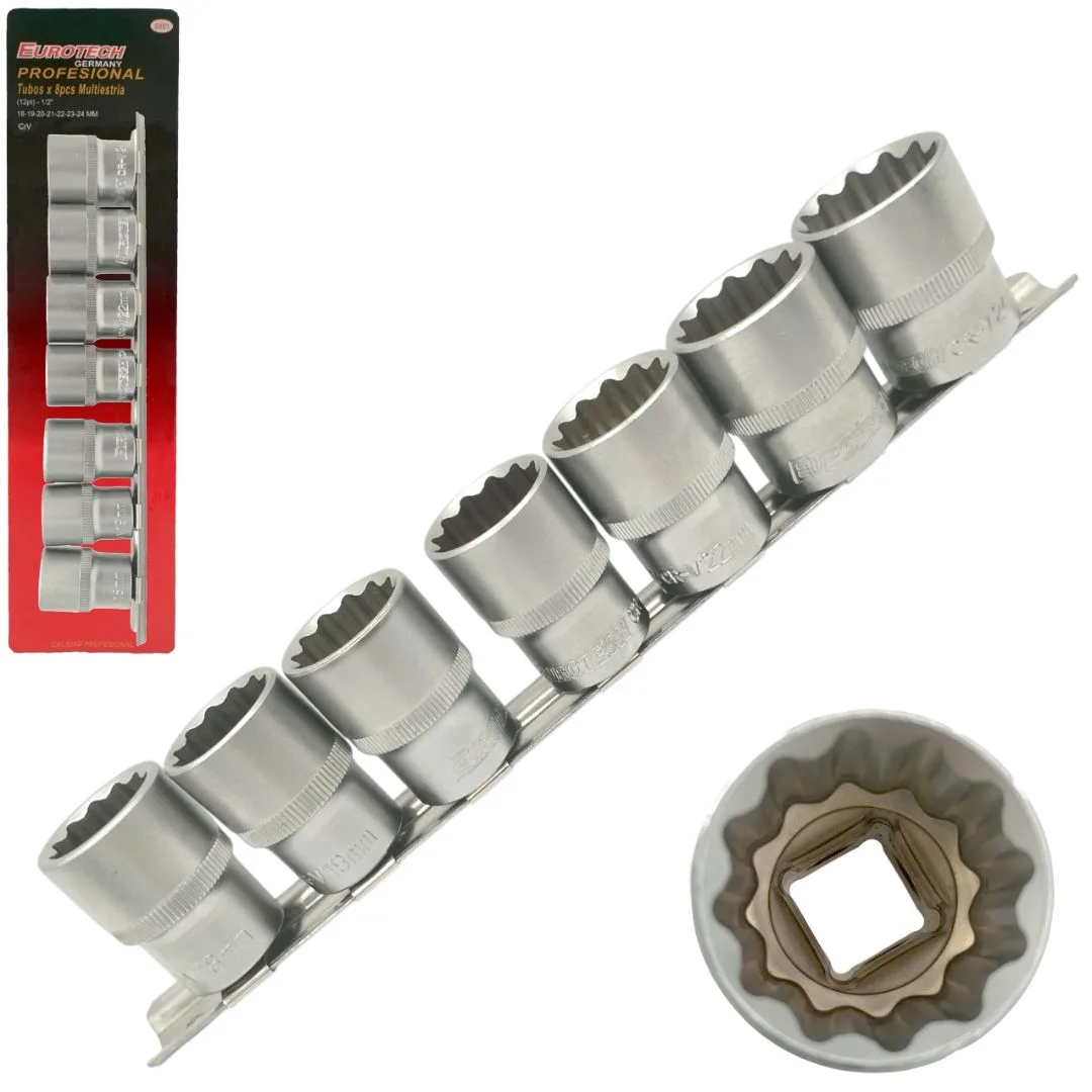 Tubos multi estriados 18 a 24 mm – Enc. 1/2″ – 8 pcs.