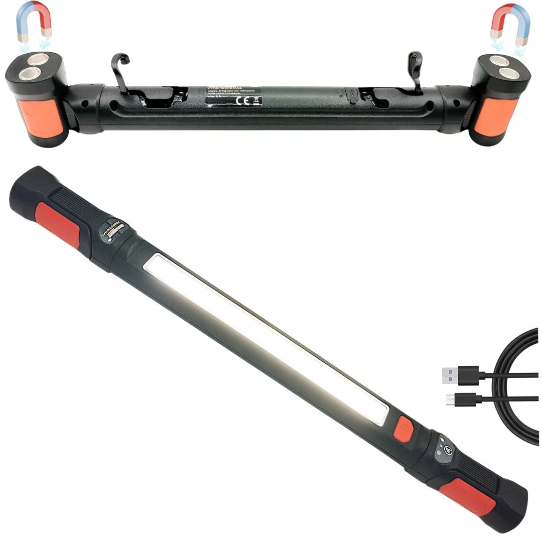 Lámpara de trabajo LED magnética – 10W – Recargable - imagen 2