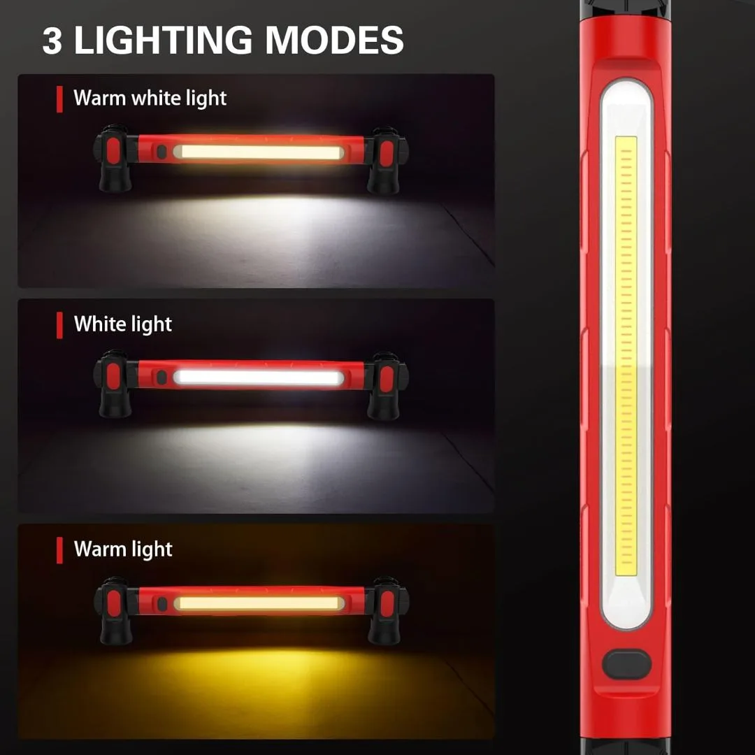 Lámpara de trabajo LED magnética – 10W – Recargable - imagen 6