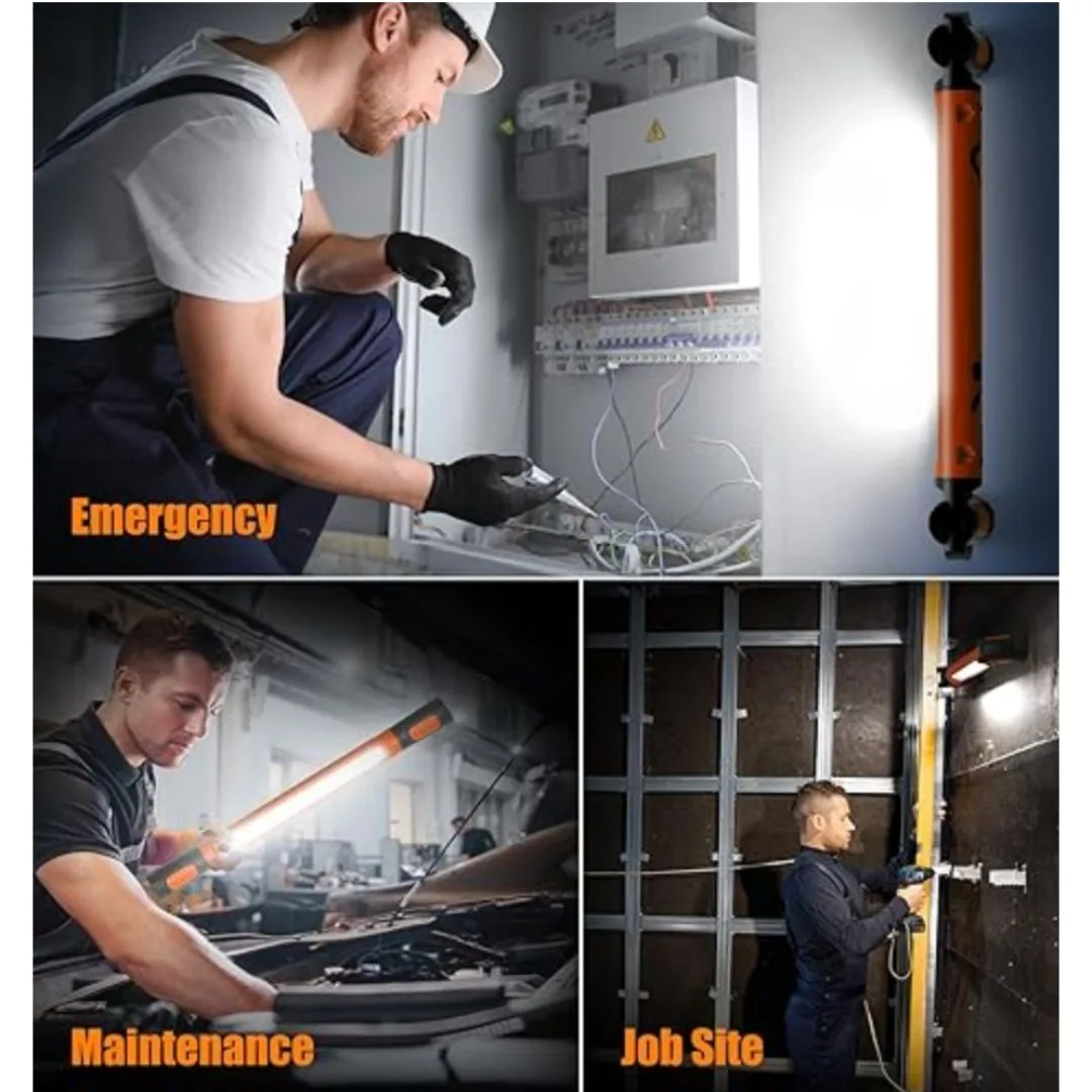Lámpara de trabajo LED magnética – 10W – Recargable - imagen 11