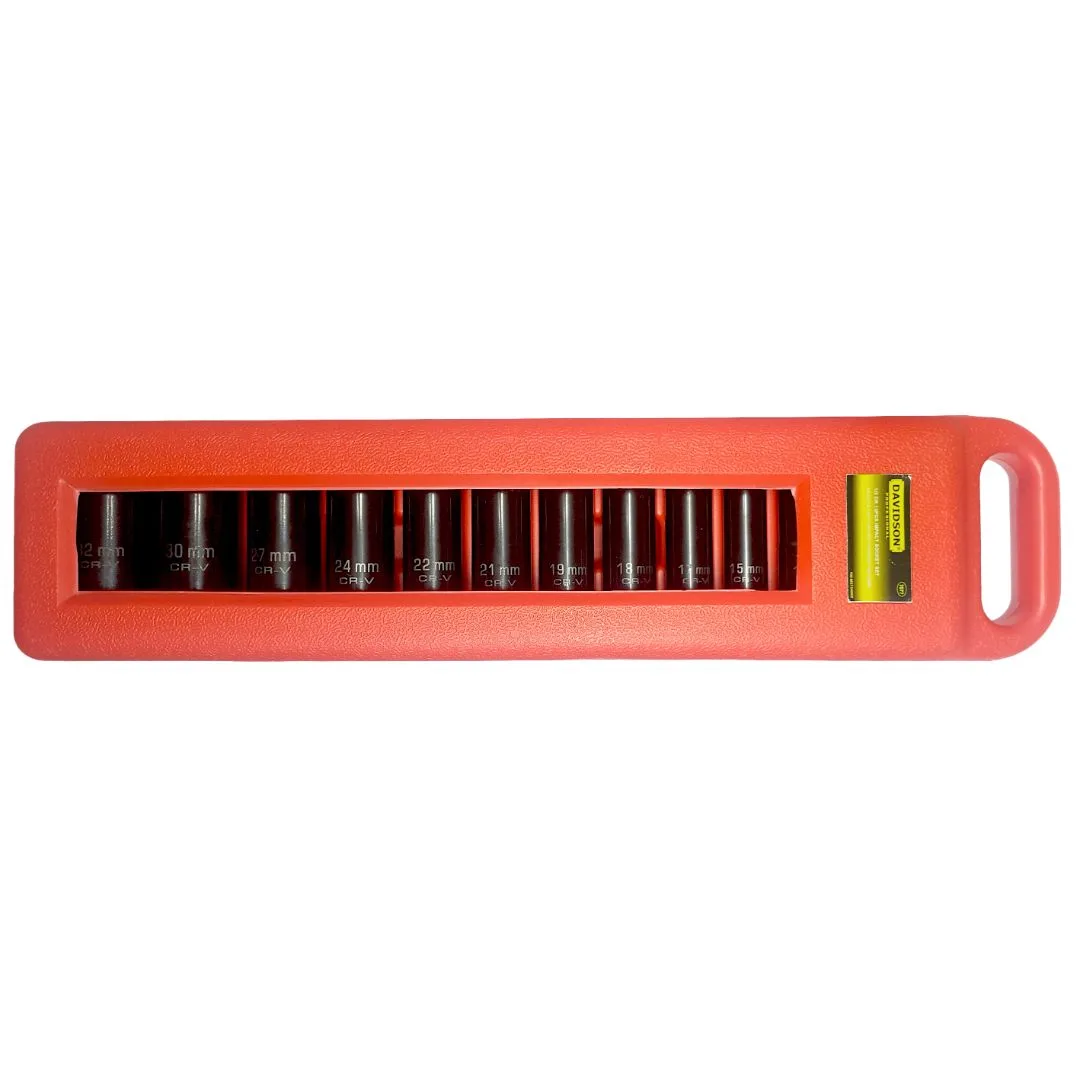 Tubos impacto largos 1/2″ – 10 a 32 mm. – 13 pcs.
