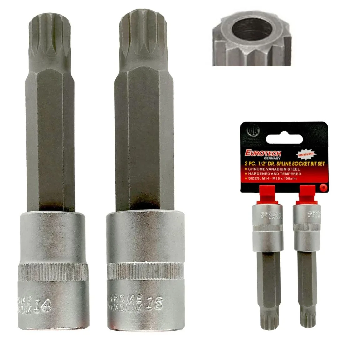 Puntas M14 M16 Spline Multiestria – Dado 1/2″ - imagen 2