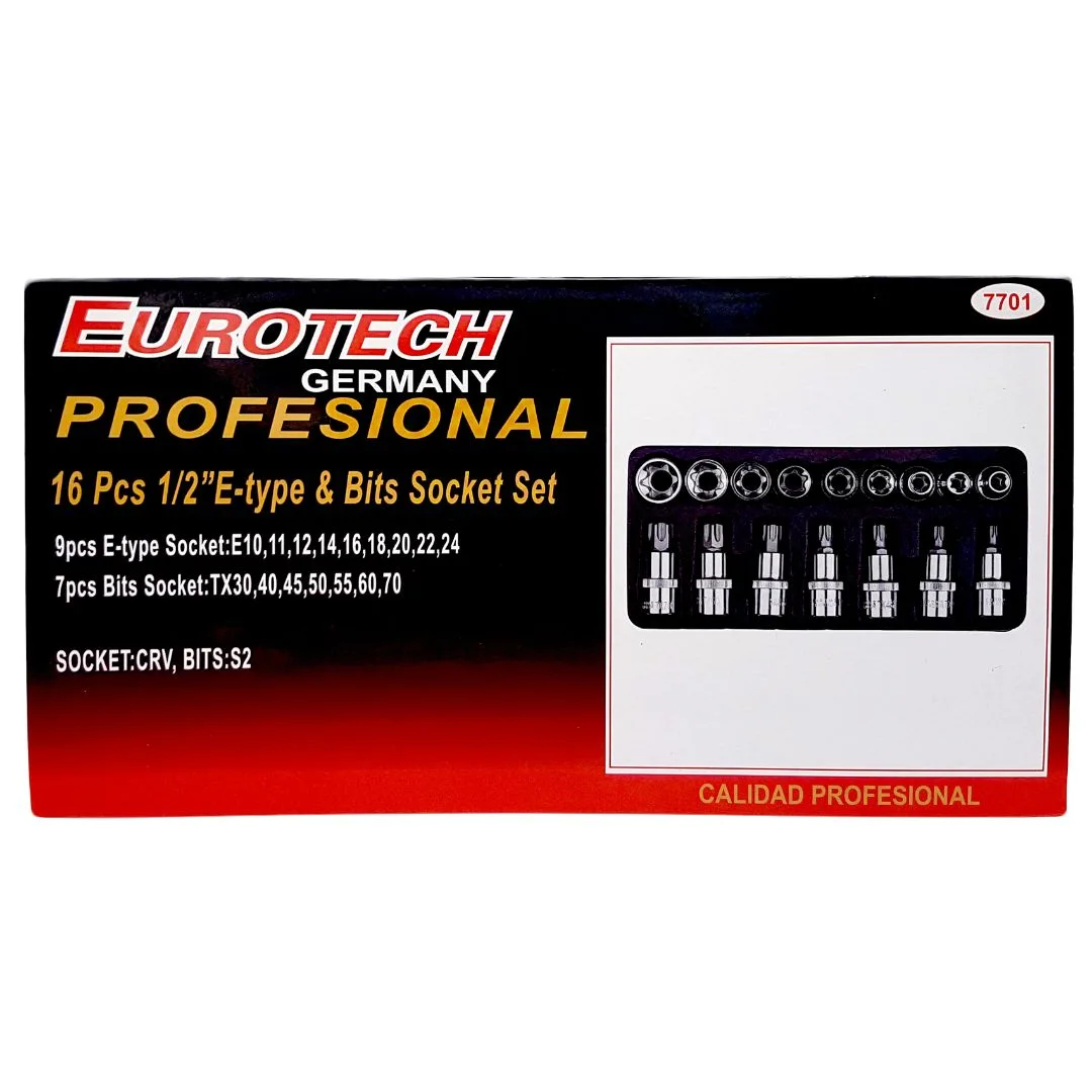 Puntas y Tubos 1/2″ – Torx – 16 pcs. - imagen 3
