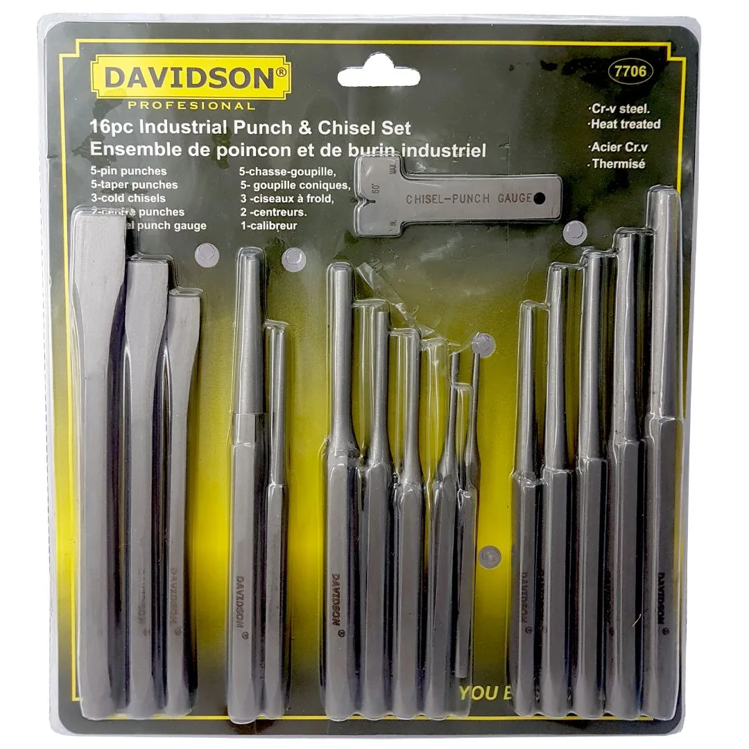 Punzones y cinceles – 16 pcs.