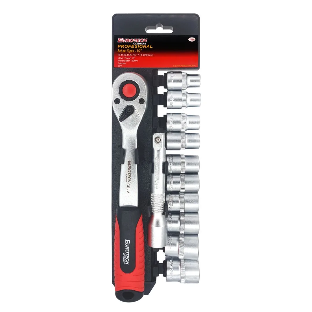 Tubos crique y prolongador Enc. 1/2″ – set 13 pcs.