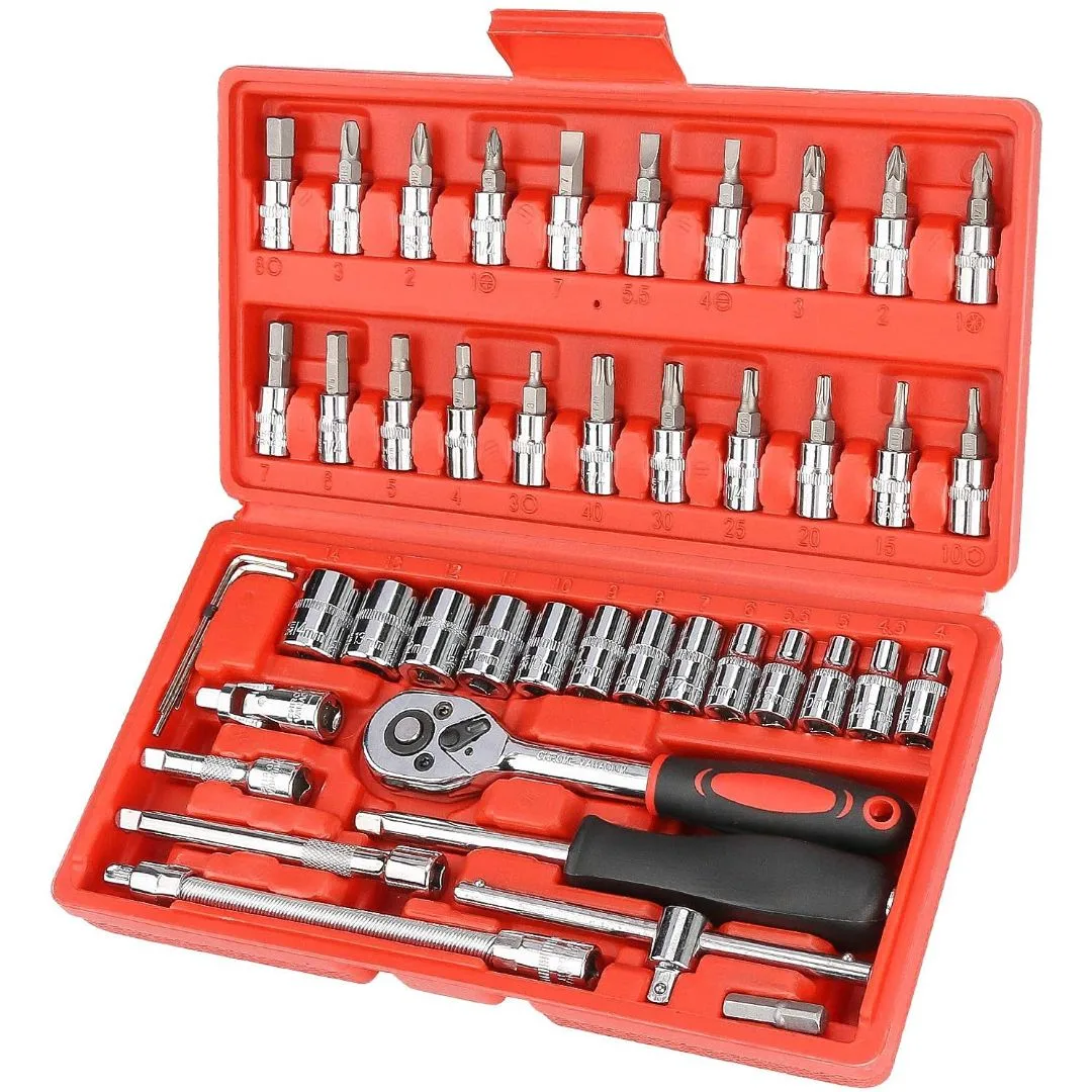 Puntas y tubos allen (hex) 1/4″ y accesorios – 46 pcs. - imagen 2