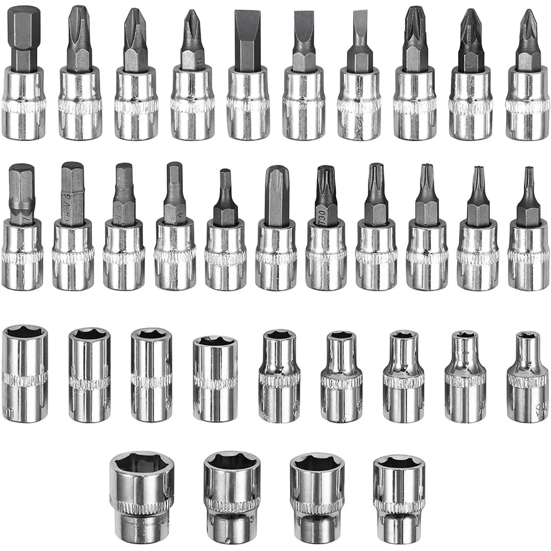 Puntas y tubos allen (hex) 1/4″ y accesorios – 46 pcs. - imagen 5