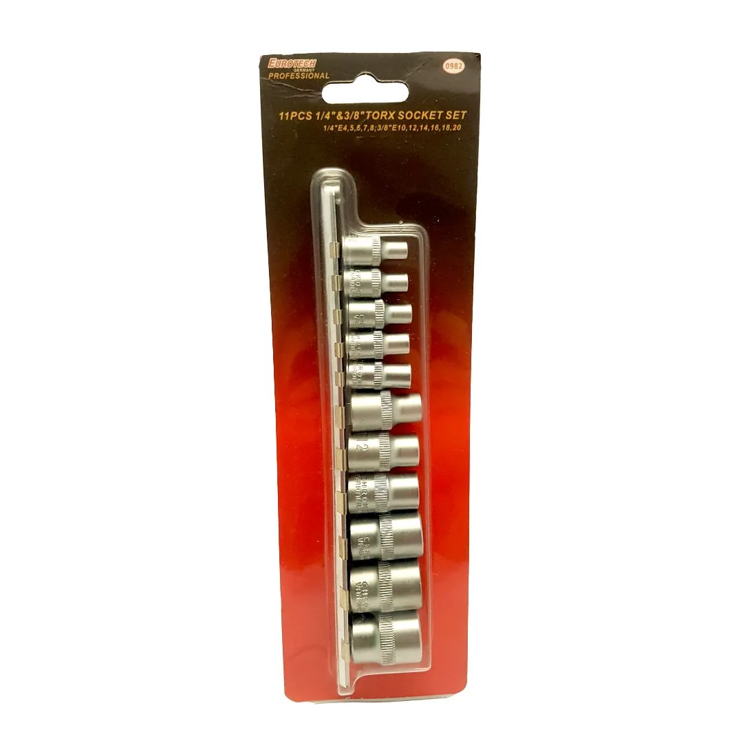 Tubos Torx hembra – encastre 1/4″ 3/8″ – 12 pcs. - imagen 2