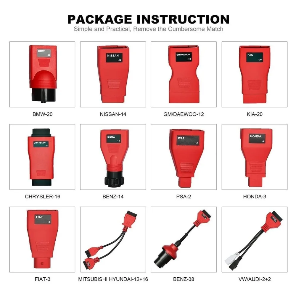KIT CABLES OBD1 AUTEL en internet