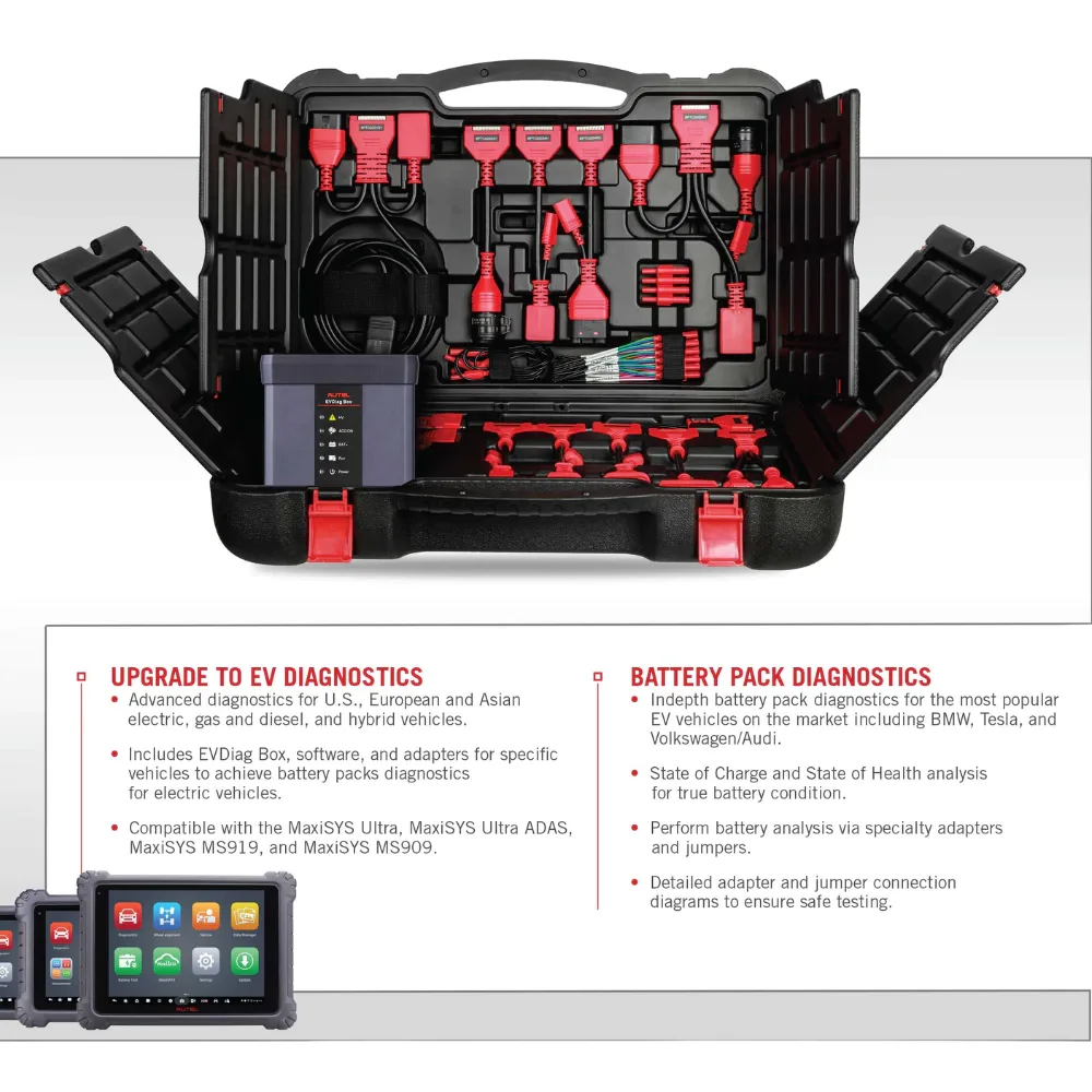 KIT EV DIAGNOSTICO P/ VEHICULOS ELECTRICOS AUTEL - comprar online